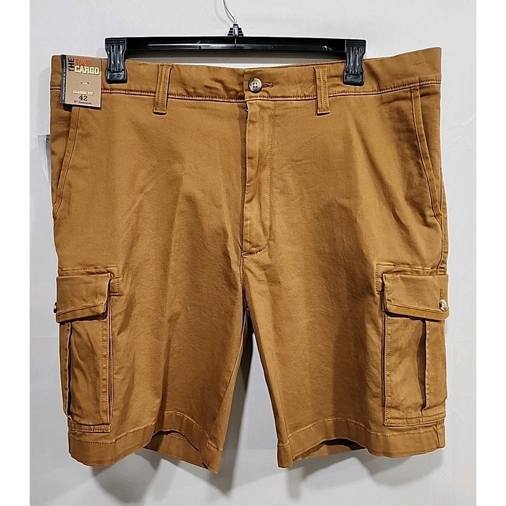 Roundtree‎ & Yorke NWT Shorts Mens 42 Brown, The R&R Cargo Classic Fit